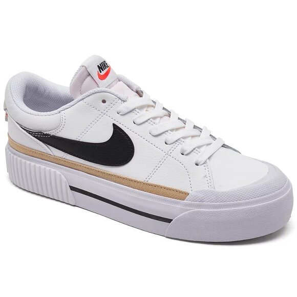 Nike Women's Court Legacy Lift Platform Sneakers Shoes DM7590-100 Size 9.5 (New) - Picture 3 of 16